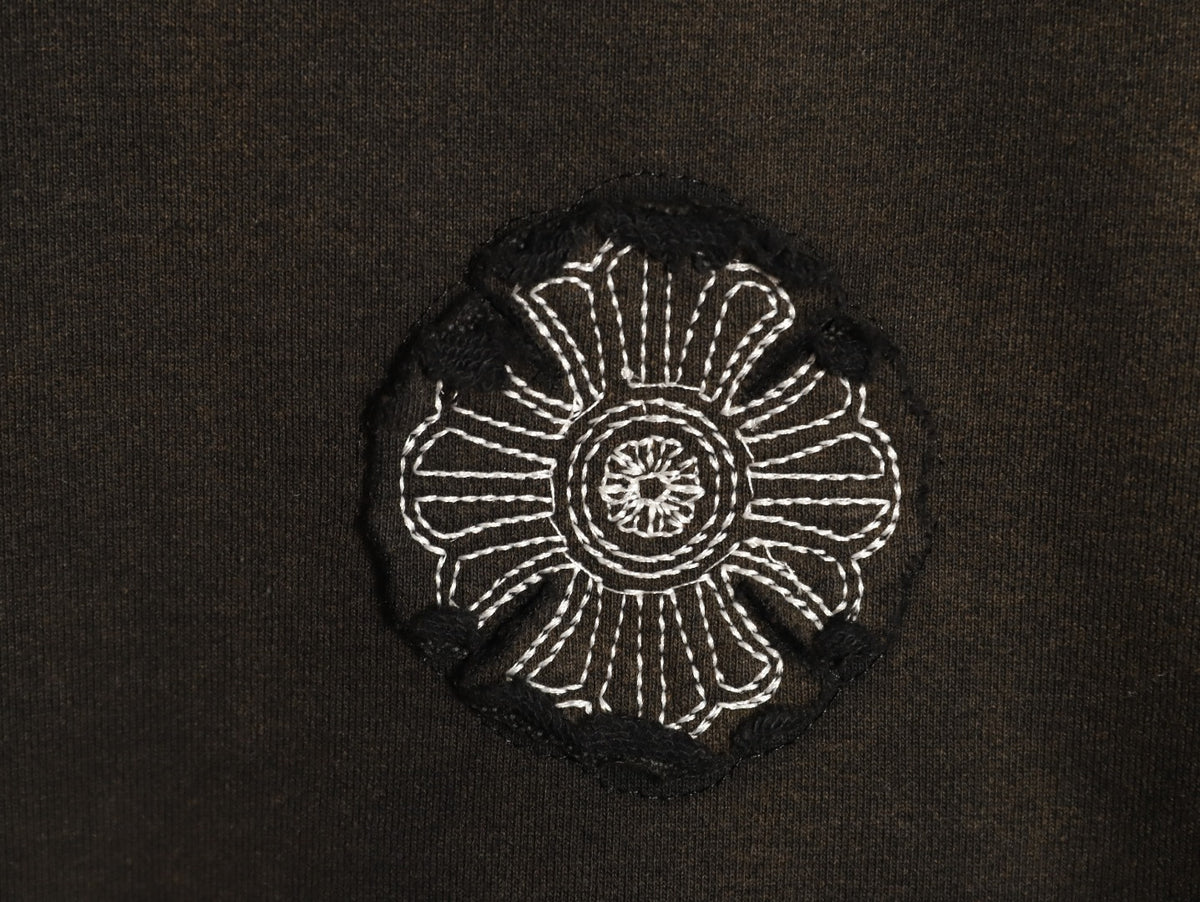 Chrome Hearts Black Cross-Appliqué Back-Graphic Hoodie