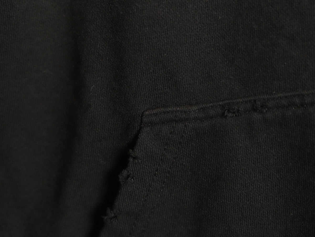 Chrome Hearts Black Cross-Appliqué Back-Graphic Hoodie