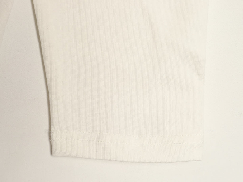 Burberry 26SS White Equestrian Knight Embroidered Long-Sleeve Top