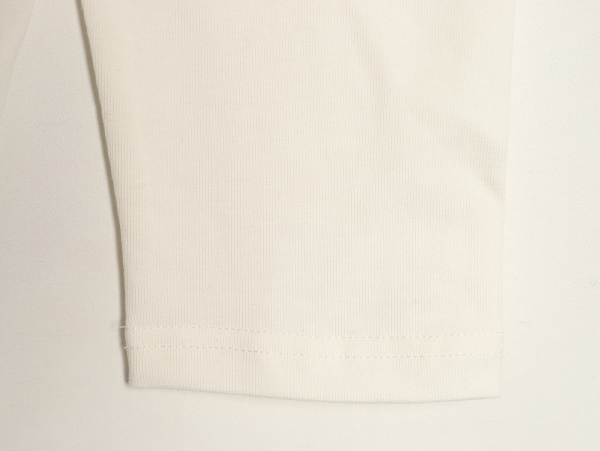 Burberry 26SS White Equestrian Knight Embroidered Long-Sleeve Top