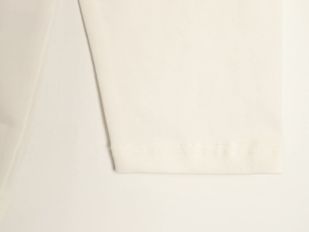 Loewe White Tonal Embroidered-Letter Pocket Long-Sleeve Top