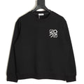 Loewe x On 25FW Black Small-Logo Crewneck Sweatshirt