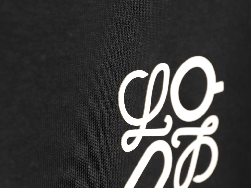 Loewe x On 25FW Black Small-Logo Crewneck Sweatshirt