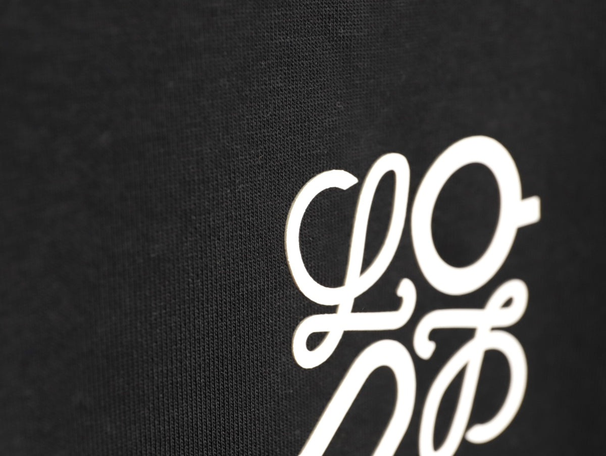 Loewe x On 25FW Black Small-Logo Crewneck Sweatshirt