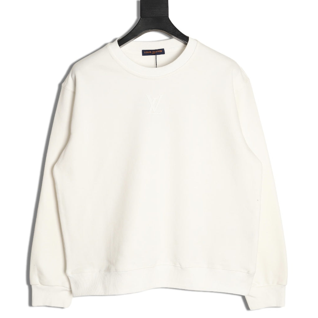Louis Vuitton 25FW White Small Back-Label Crewneck Sweatshirt