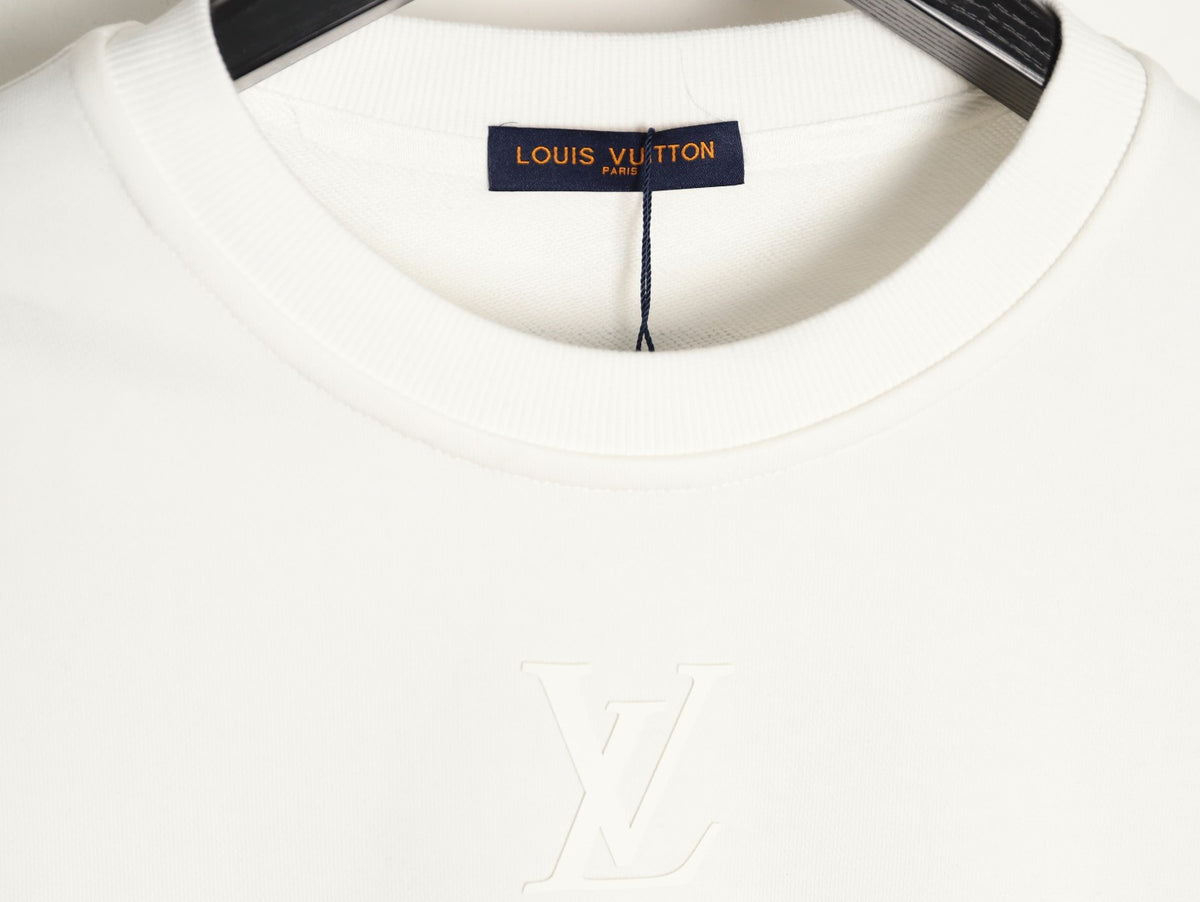 Louis Vuitton 25FW White Small Back-Label Crewneck Sweatshirt