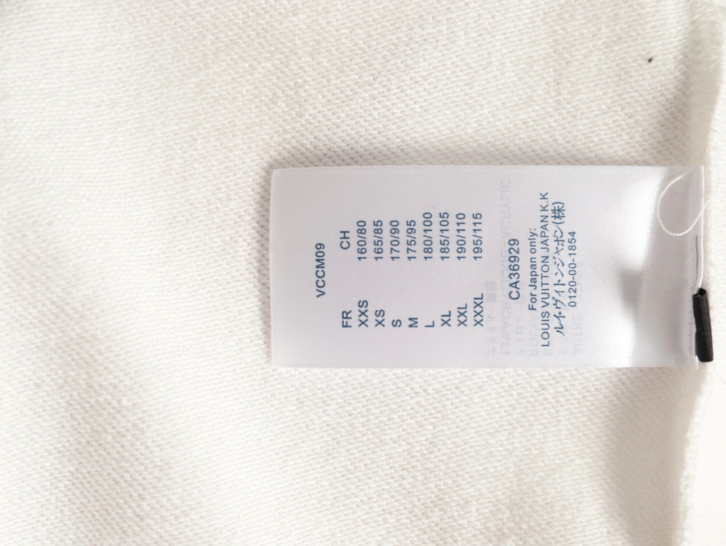 Louis Vuitton 25FW White Small Back-Label Crewneck Sweatshirt