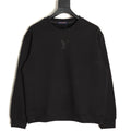 Louis Vuitton 25FW Black Tonal-Logo Back-Label Crewneck Sweatshirt