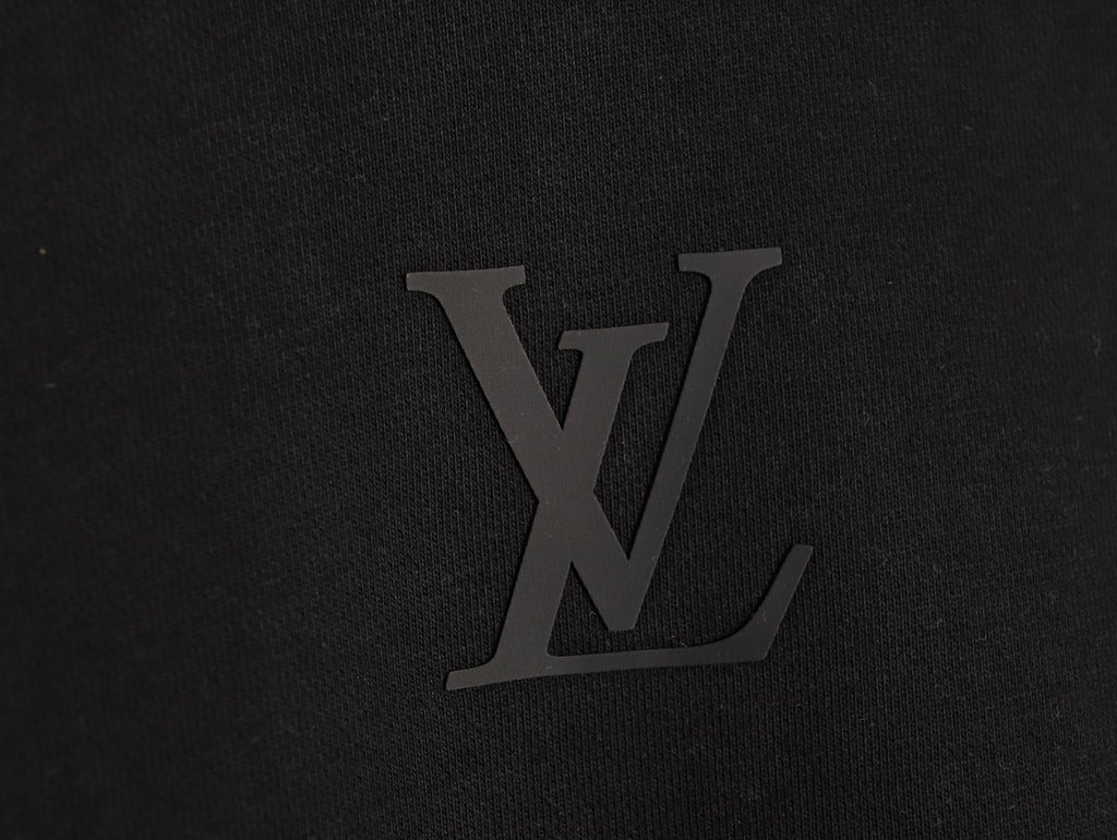 Louis Vuitton 25FW Black Tonal-Logo Back-Label Crewneck Sweatshirt