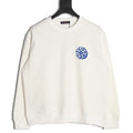 Louis Vuitton 25FW White Blue-Motif Crewneck Sweatshirt