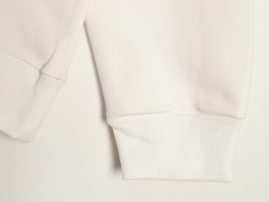 Louis Vuitton 25FW White Blue-Motif Crewneck Sweatshirt