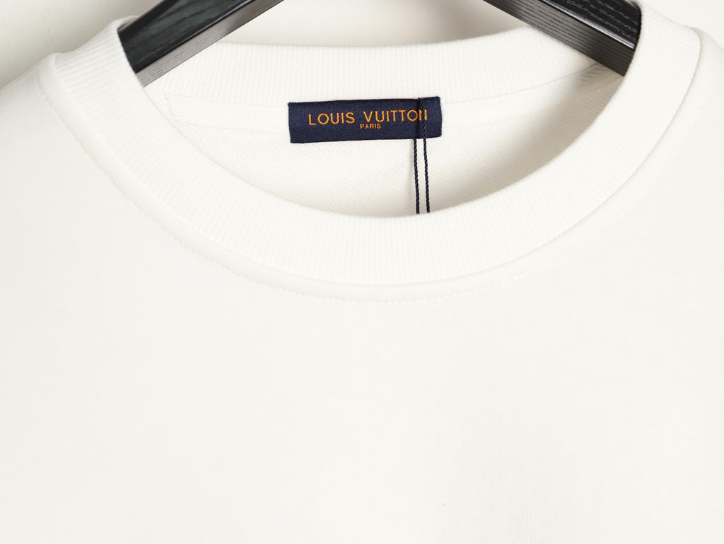 Louis Vuitton 25FW White LV Lovers Graphic Crewneck Sweatshirt