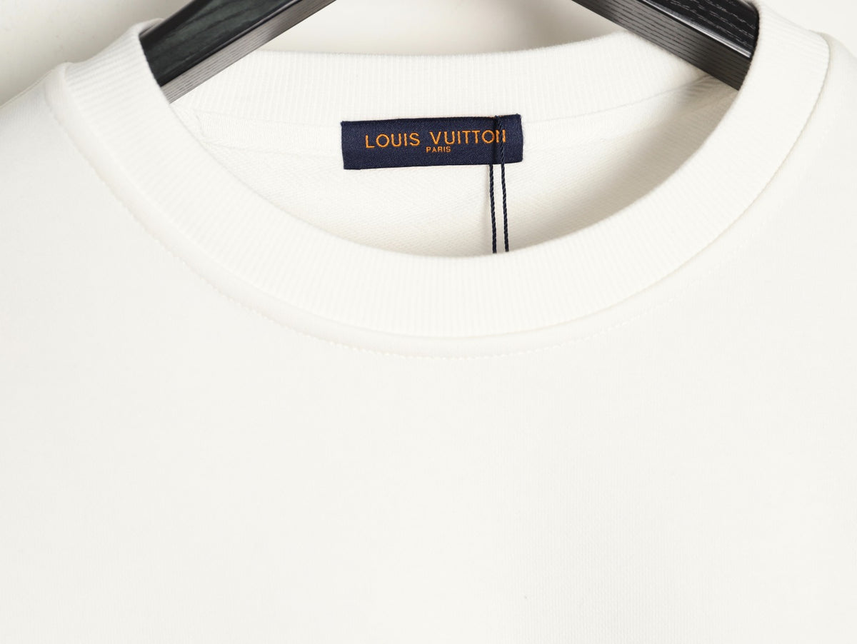 Louis Vuitton 25FW White LV Lovers Graphic Crewneck Sweatshirt