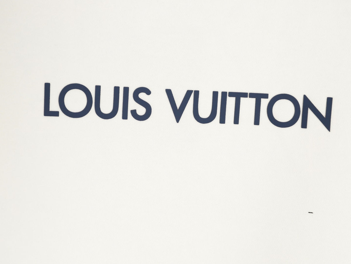 Louis Vuitton 25FW White LV Lovers Graphic Crewneck Sweatshirt