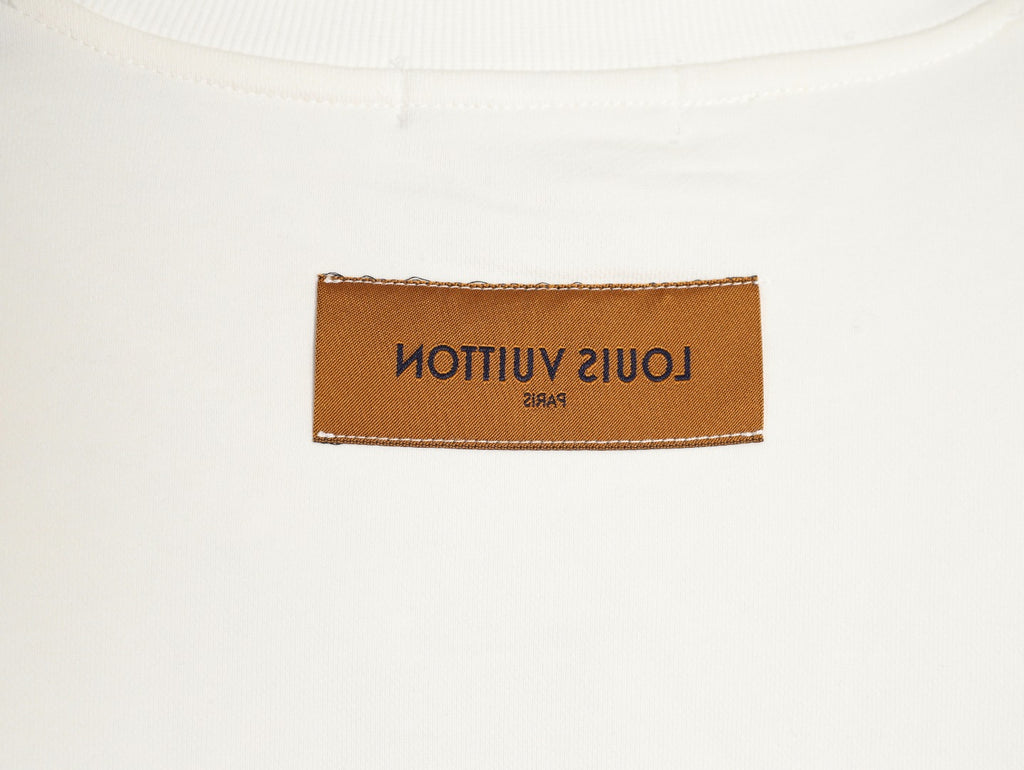 Louis Vuitton 25FW White LV Lovers Graphic Crewneck Sweatshirt