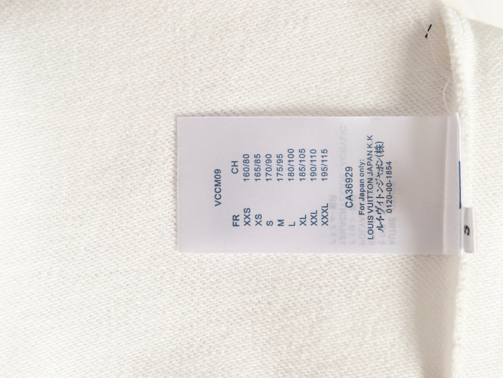 Louis Vuitton 25FW White LV Lovers Graphic Crewneck Sweatshirt