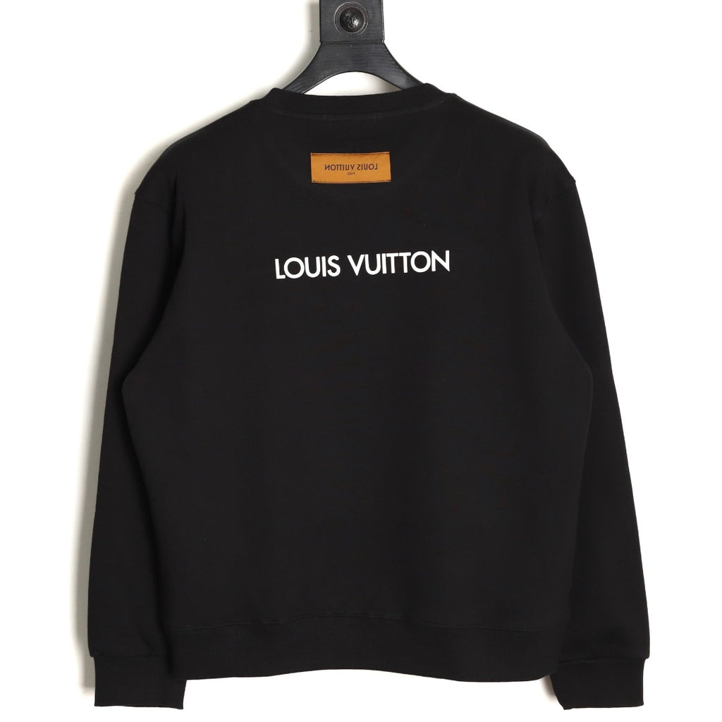 Louis Vuitton 25FW Black LV Lovers Graphic Crewneck Sweatshirt