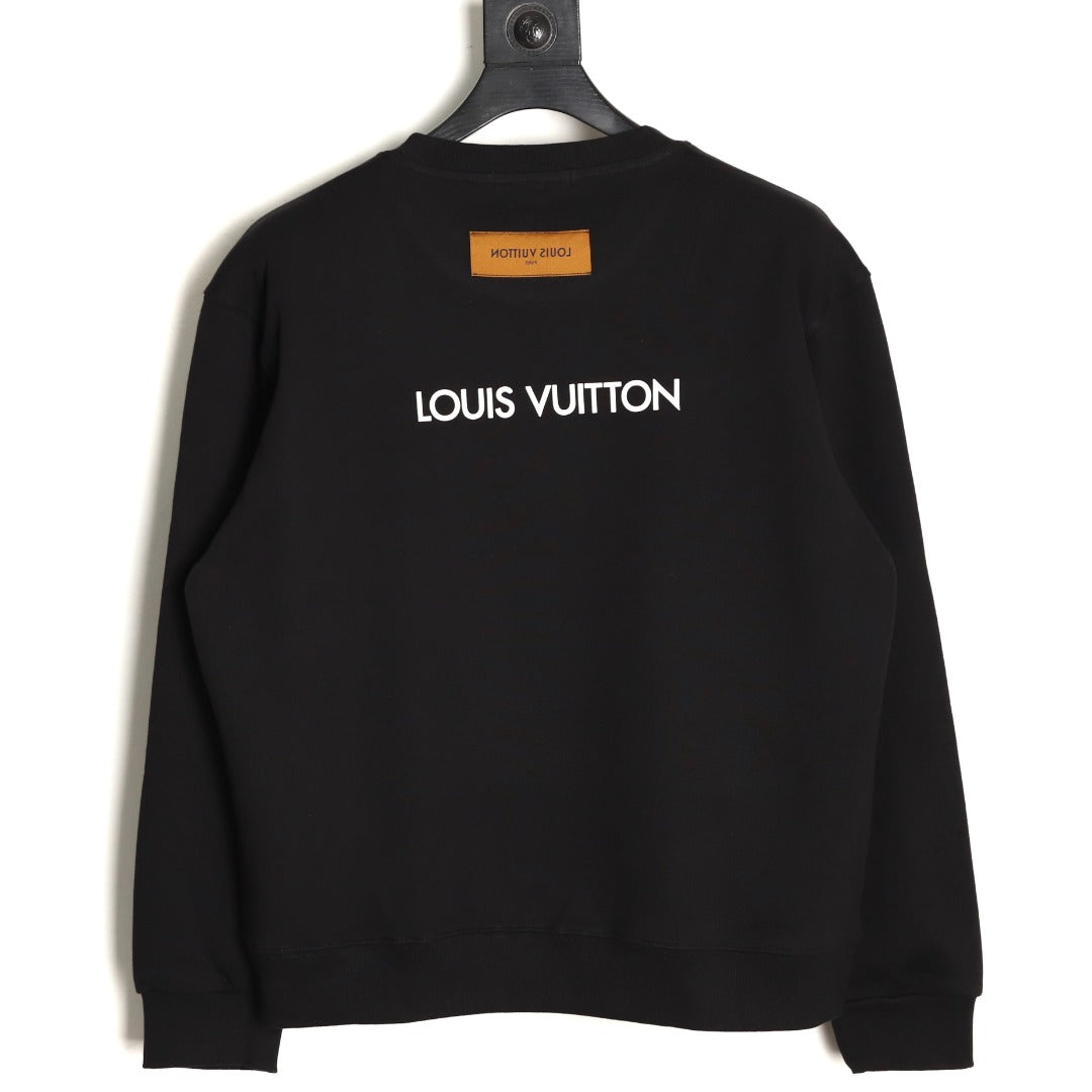 Louis Vuitton 25FW Black LV Lovers Graphic Crewneck Sweatshirt