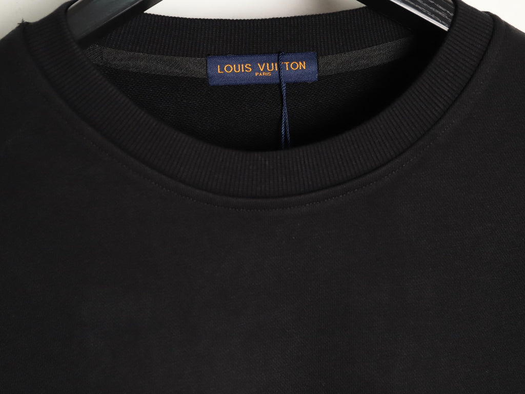 Louis Vuitton 25FW Black LV Lovers Graphic Crewneck Sweatshirt