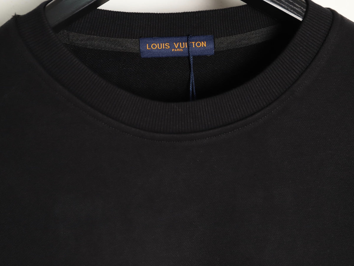 Louis Vuitton 25FW Black LV Lovers Graphic Crewneck Sweatshirt