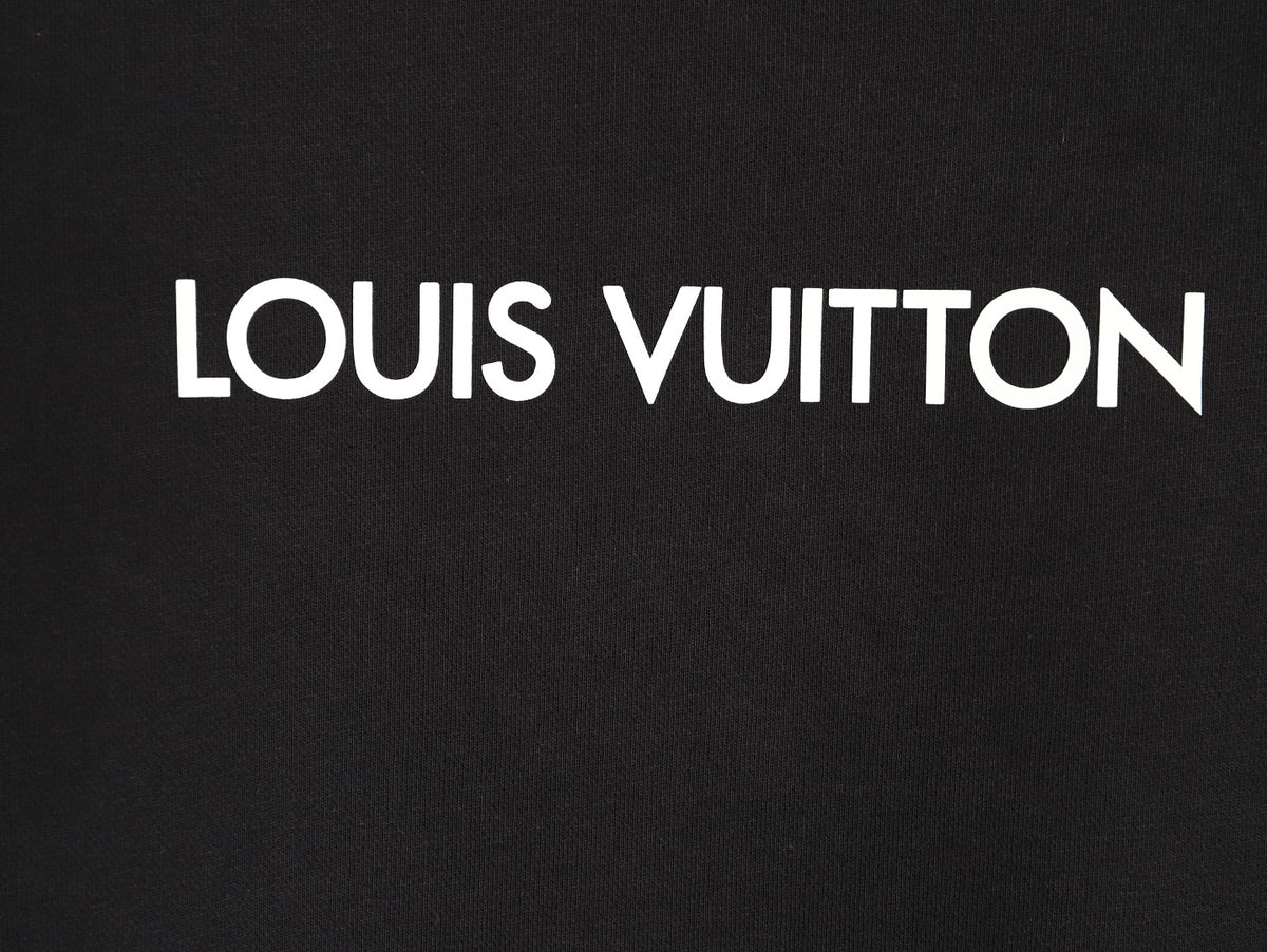 Louis Vuitton 25FW Black LV Lovers Graphic Crewneck Sweatshirt