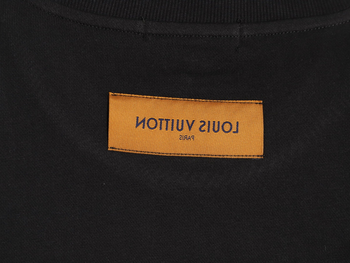 Louis Vuitton 25FW Black LV Lovers Graphic Crewneck Sweatshirt
