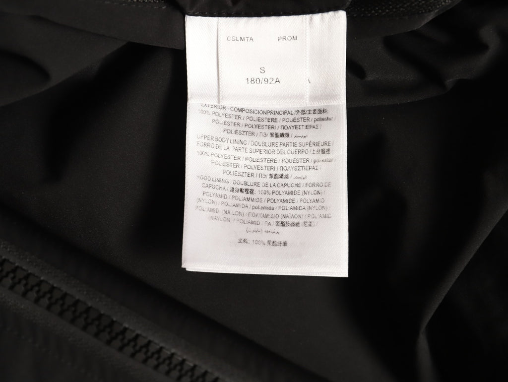 Burberry Black Striped Hood-Lining Zip Jacket