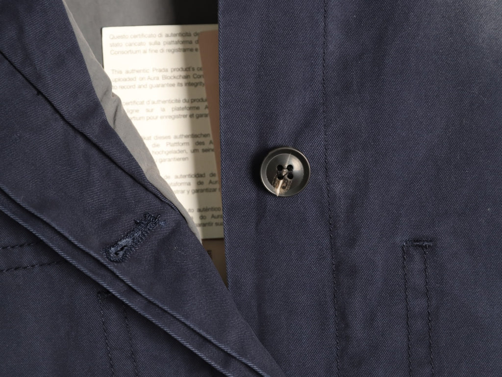 Miu Miu Gray Gradient-Wash Boxy Workwear Jacket