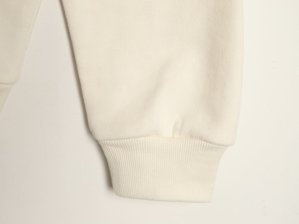Louis Vuitton Ivory Raised-Monogram Zip Hoodie