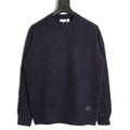 Burberry Navy Equestrian Knight-Detail Crewneck Sweater