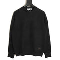 Burberry Black Equestrian Knight-Detail Crewneck Sweater