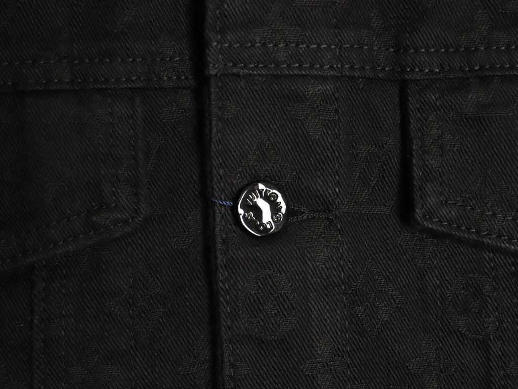 Louis Vuitton Black Tonal All-Over Monogram Denim Jacket