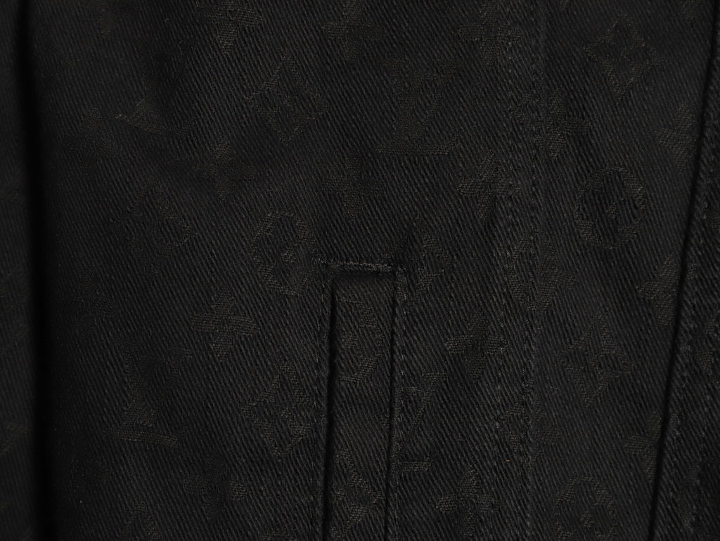 Louis Vuitton Black Tonal All-Over Monogram Denim Jacket