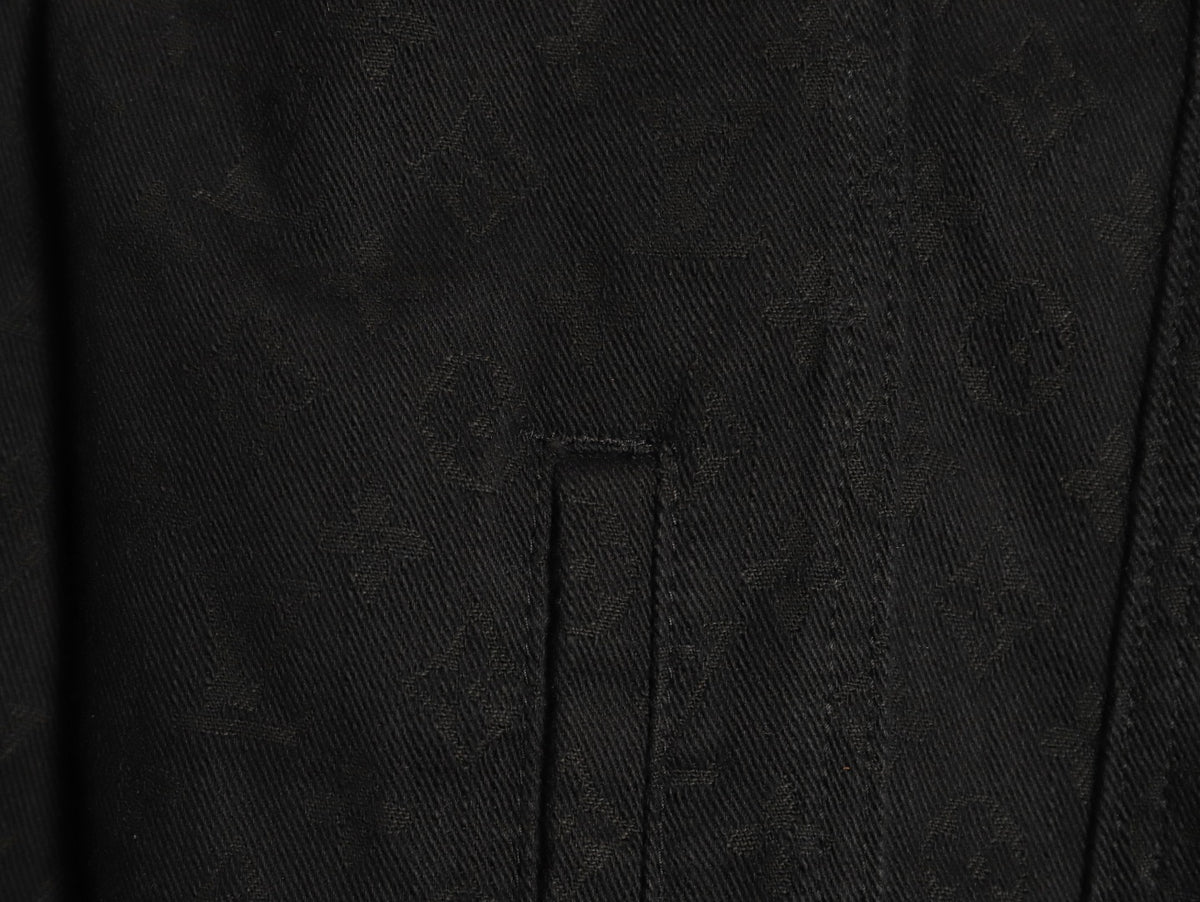 Louis Vuitton Black Tonal All-Over Monogram Denim Jacket