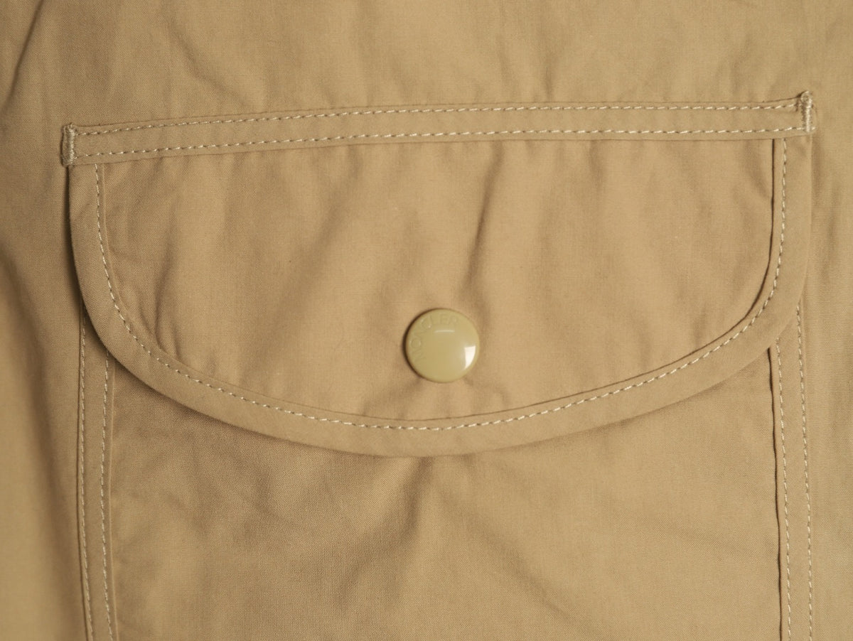 Moncler Khaki Arm-Badge Workwear Zip Jacket