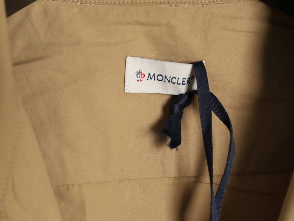 Moncler Khaki Arm-Badge Workwear Zip Jacket