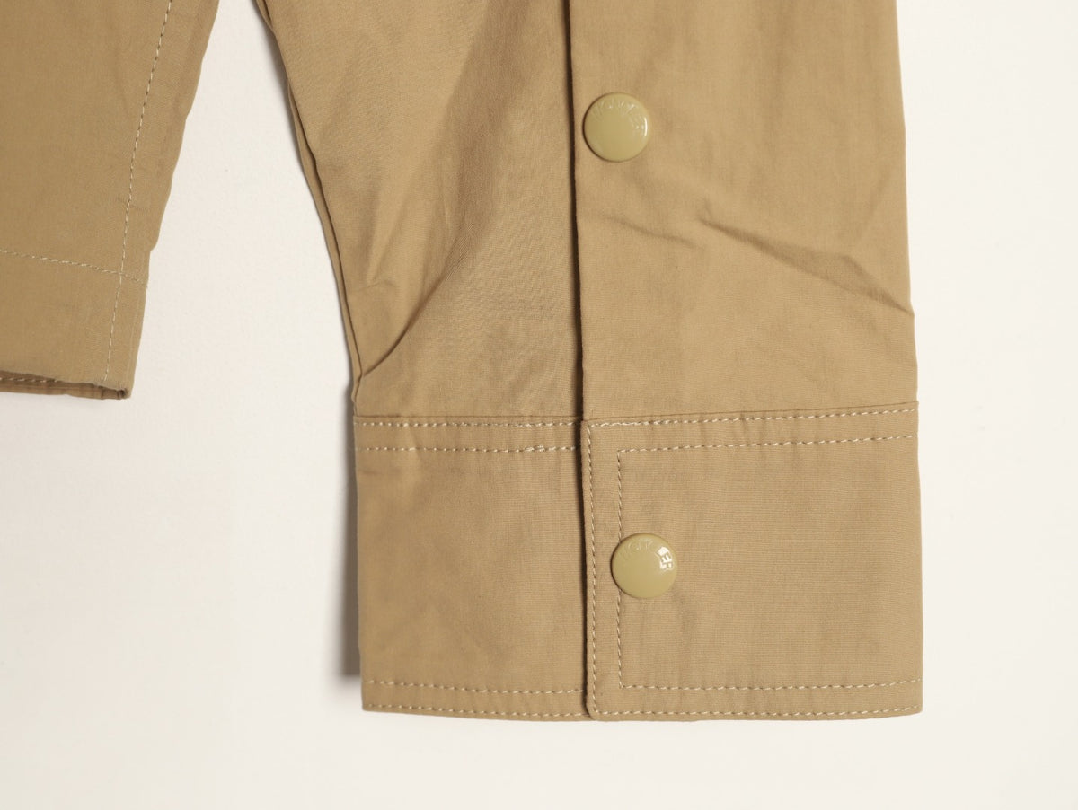 Moncler Khaki Arm-Badge Workwear Zip Jacket