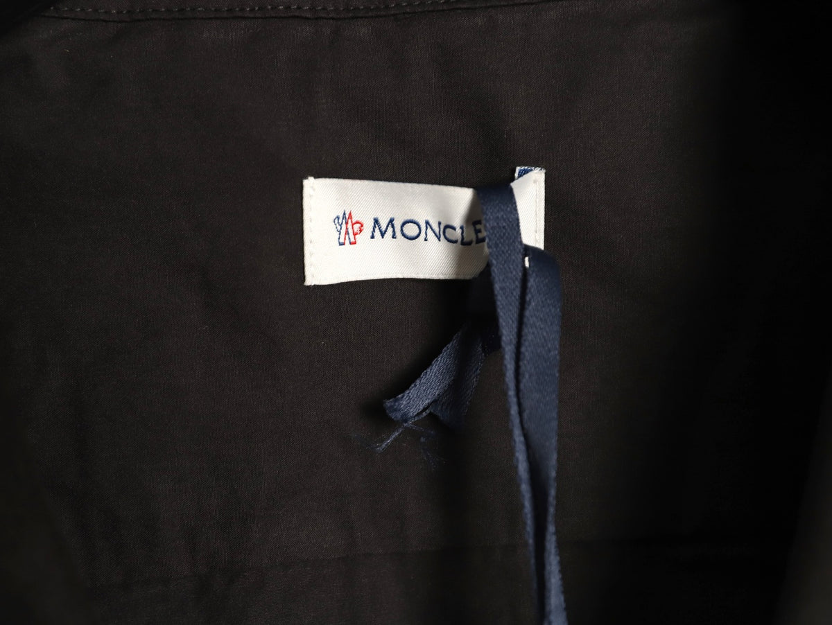 Moncler Black Arm-Badge Workwear Zip Jacket
