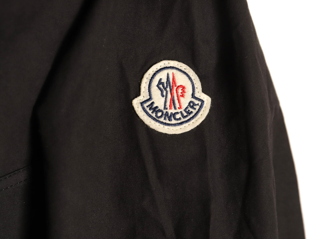 Moncler Black Arm-Badge Workwear Zip Jacket