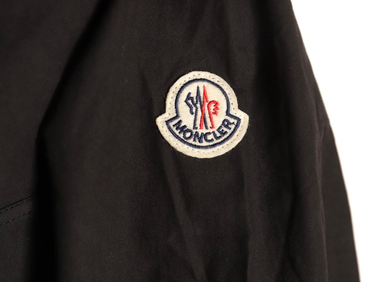 Moncler Black Arm-Badge Workwear Zip Jacket