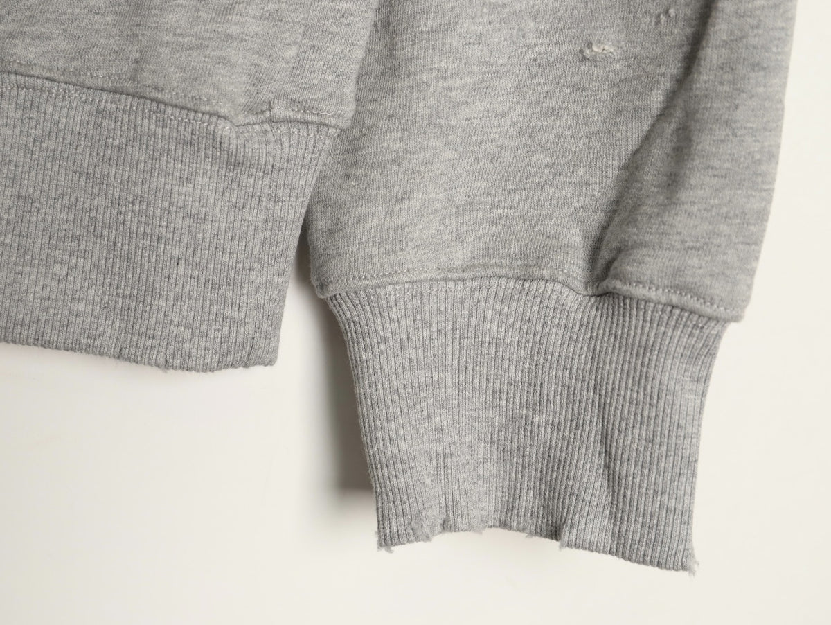 Louis Vuitton 25FW Gray Floral Letter Hooded Sweatshirt