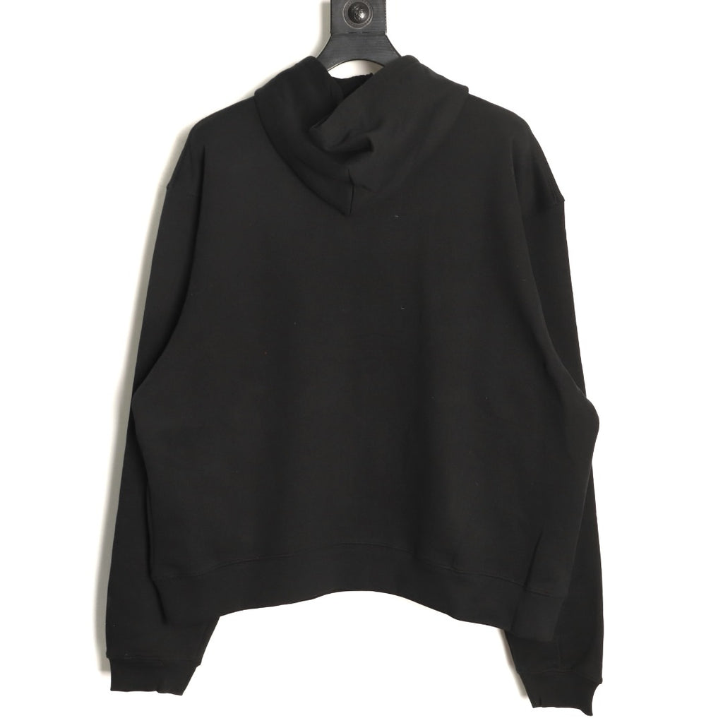 Balenciaga Black Graffiti-Letter Pullover Hoodie