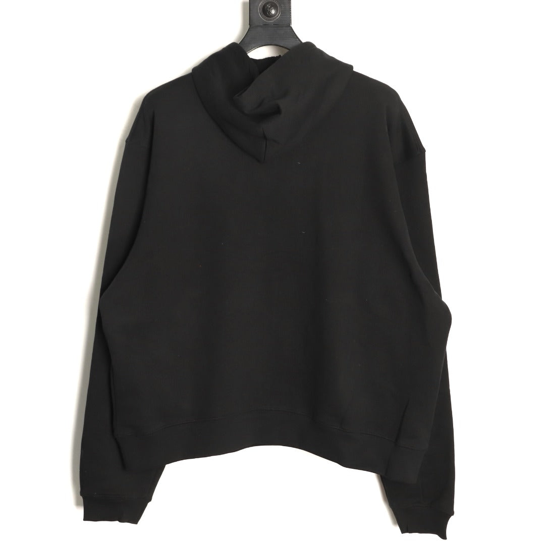 Balenciaga Black Graffiti-Letter Pullover Hoodie