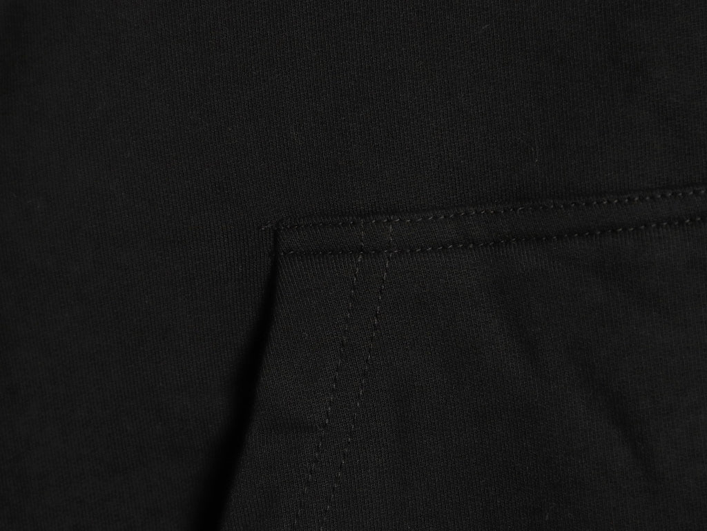 Balenciaga Black Graffiti-Letter Pullover Hoodie