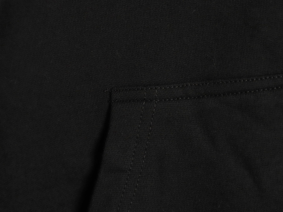 Balenciaga Black Graffiti-Letter Pullover Hoodie