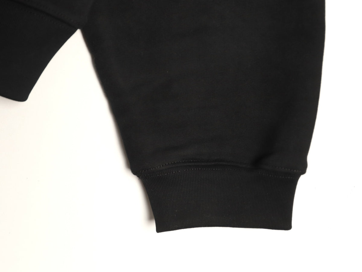 Balenciaga Black Graffiti-Letter Pullover Hoodie