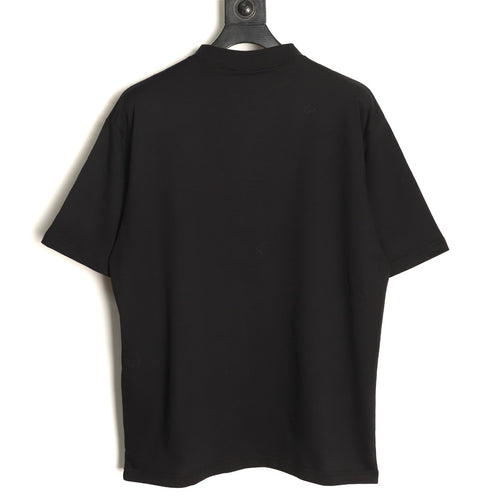 Balenciaga BLCG Black Graffiti-Letter Short-Sleeve T-Shirt