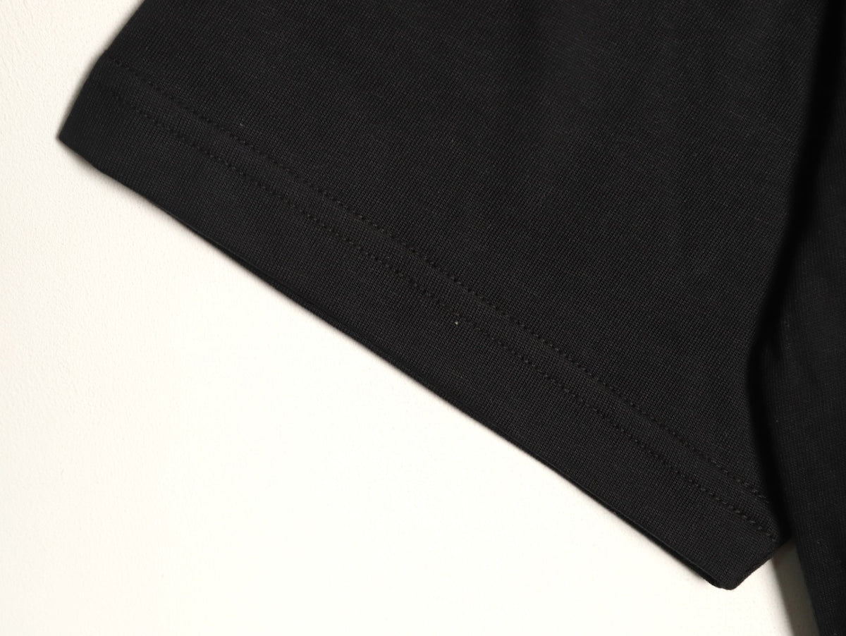 Balenciaga BLCG Black Graffiti-Letter Short-Sleeve T-Shirt