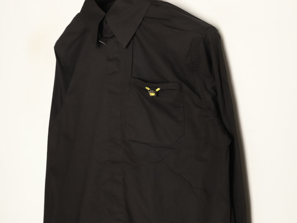 Fendi 26FW Black Pocket-Detail Long-Sleeve Shirt