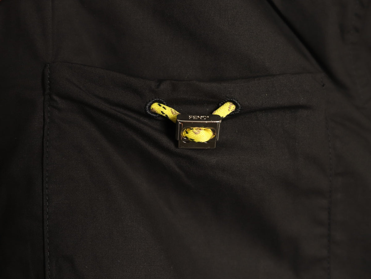 Fendi 26FW Black Pocket-Detail Long-Sleeve Shirt